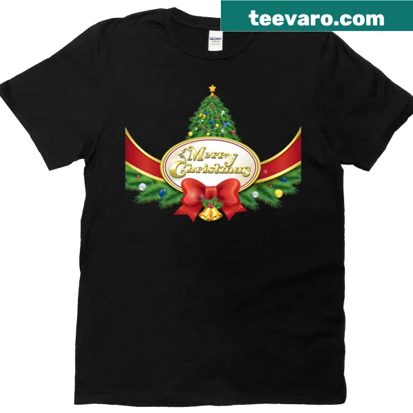 Merry Christmas merchandise t-shirt with cheerful wording