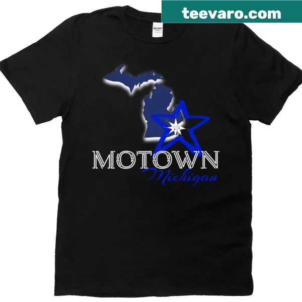 Motown-themed t-shirt with vintage typography design
