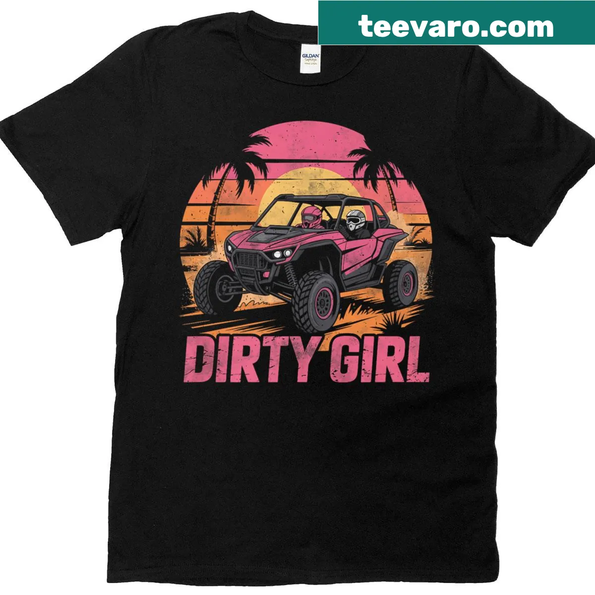 T-shirt with 'Mud UTV Princess' text for women — on a men's t-shirt