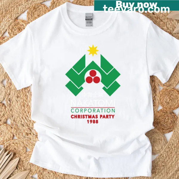 T-shirt featuring Nakatomi Corporation Christmas Party 1988 design