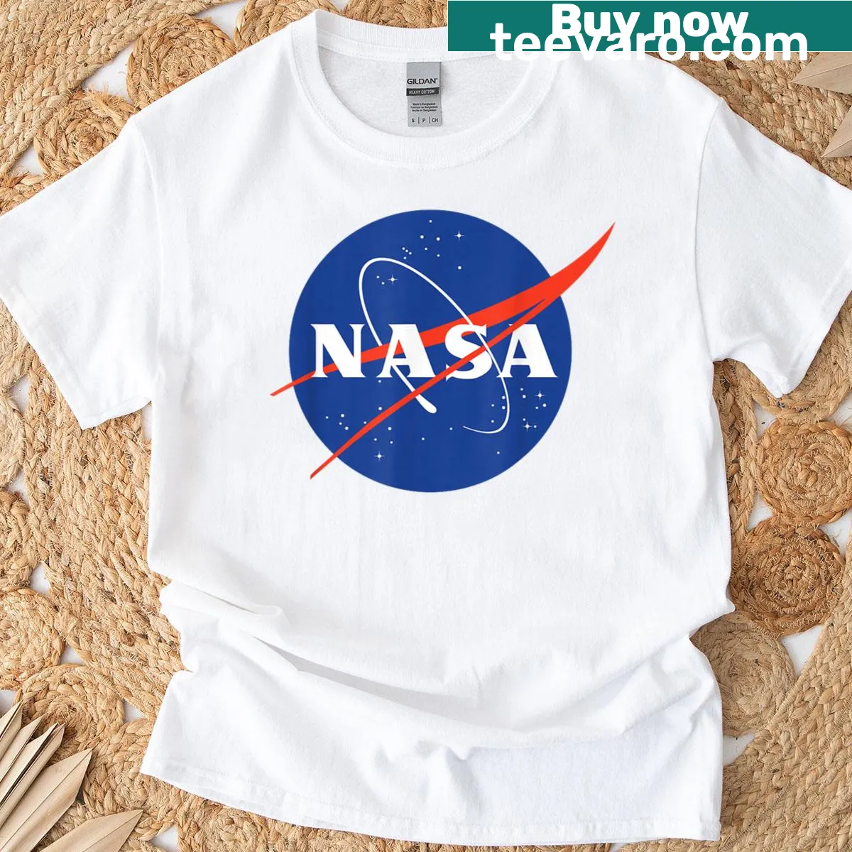 NASA Meatball logo T-shirt designed for kids — on a men's t-shirt