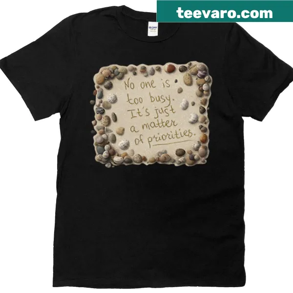 Motivational quote graphic t-shirt for relaxation and mindfulness