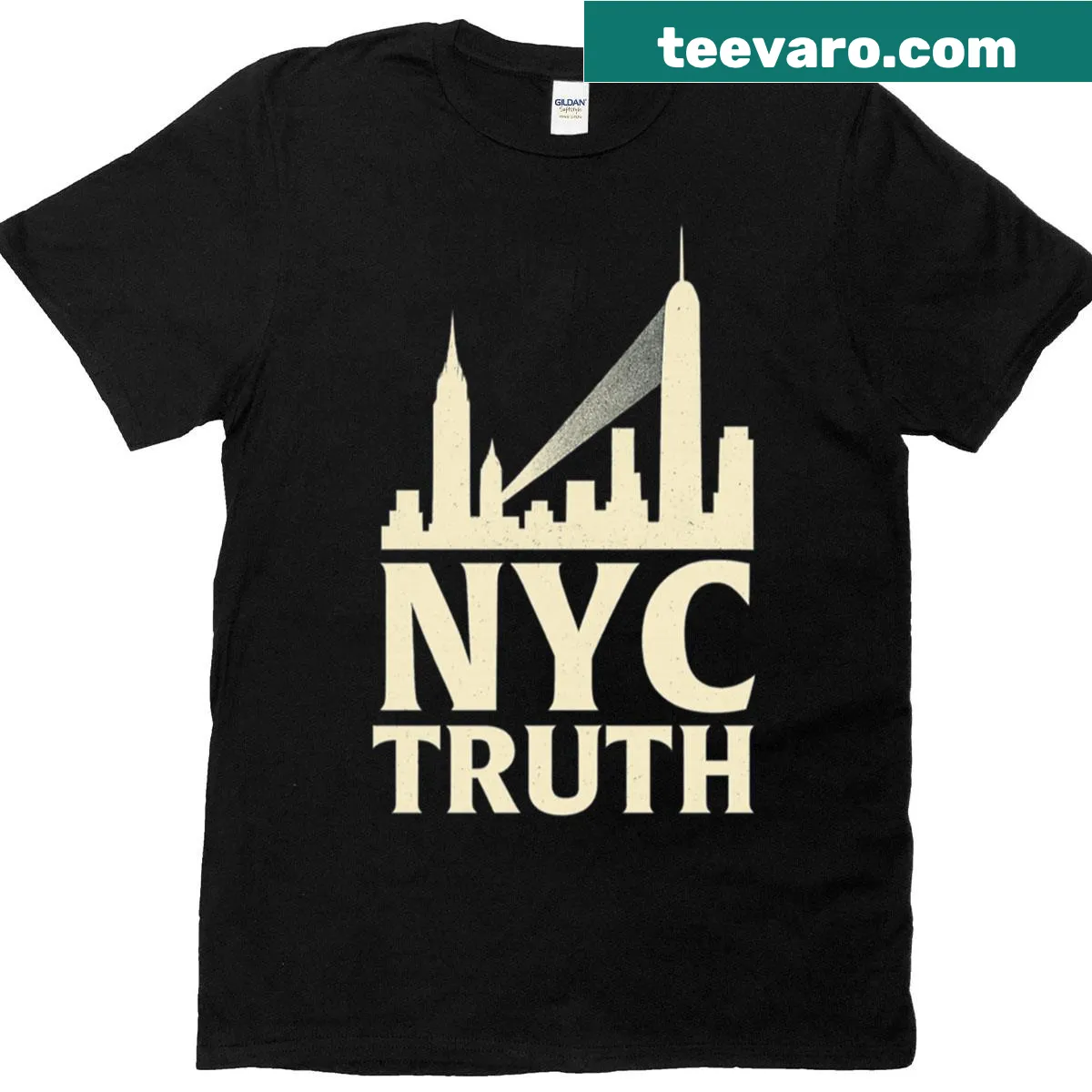Typography design celebrating NYC's voices and culture — on a men's t-shirt