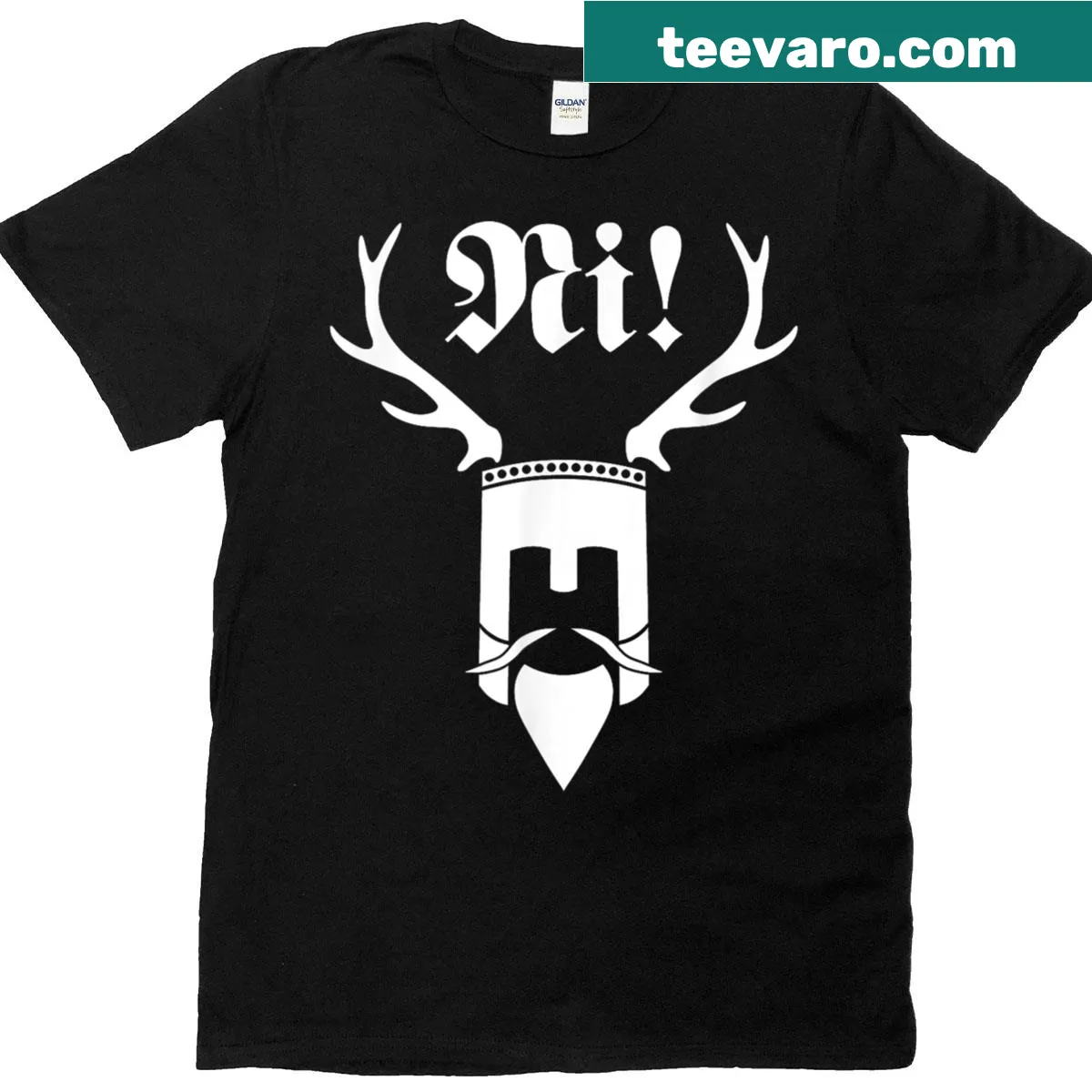 Minimalist Ni logo on a casual T-shirt — on a men's t-shirt