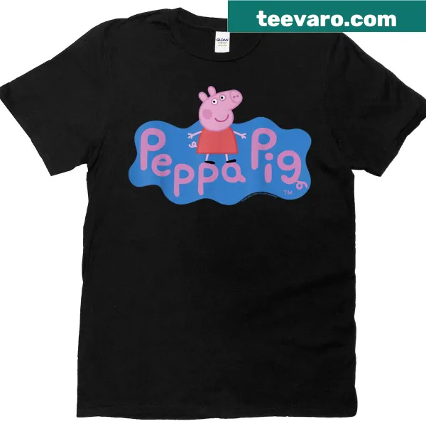 T-shirt featuring the Peppa Pig logo for kids