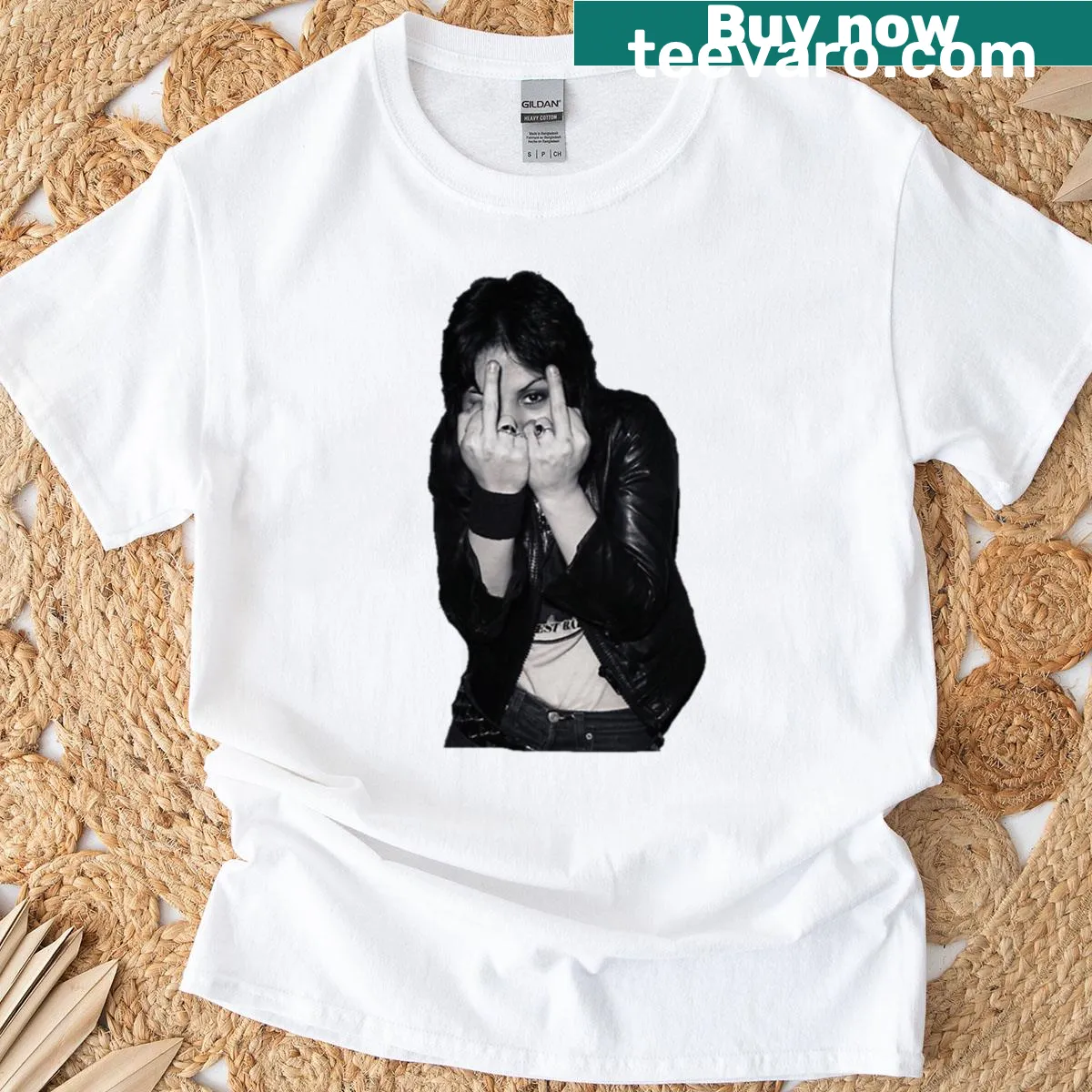 Vintage distressed punk rock music aesthetic t-shirt — on a men's t-shirt
