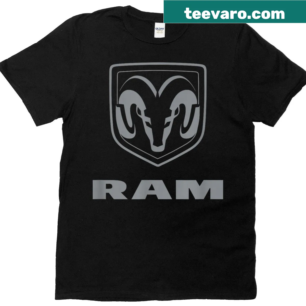 Bold Ram Trucks logo on a casual t-shirt — on a men's t-shirt