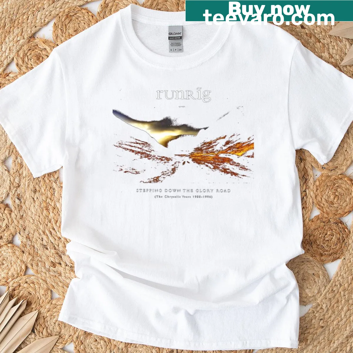 Illustration celebrating Runrig band — on a men's t-shirt