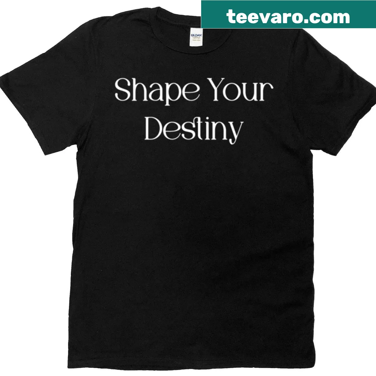 Empowerment-themed shirt about shaping your destiny — on a men's t-shirt