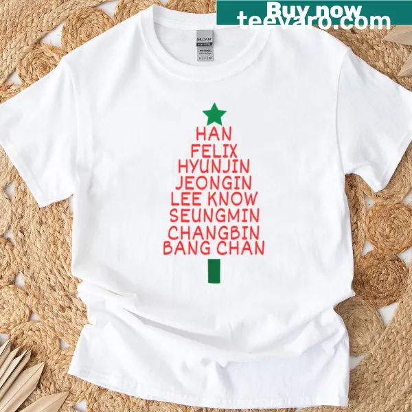 Illustrated Christmas tree for holiday apparel