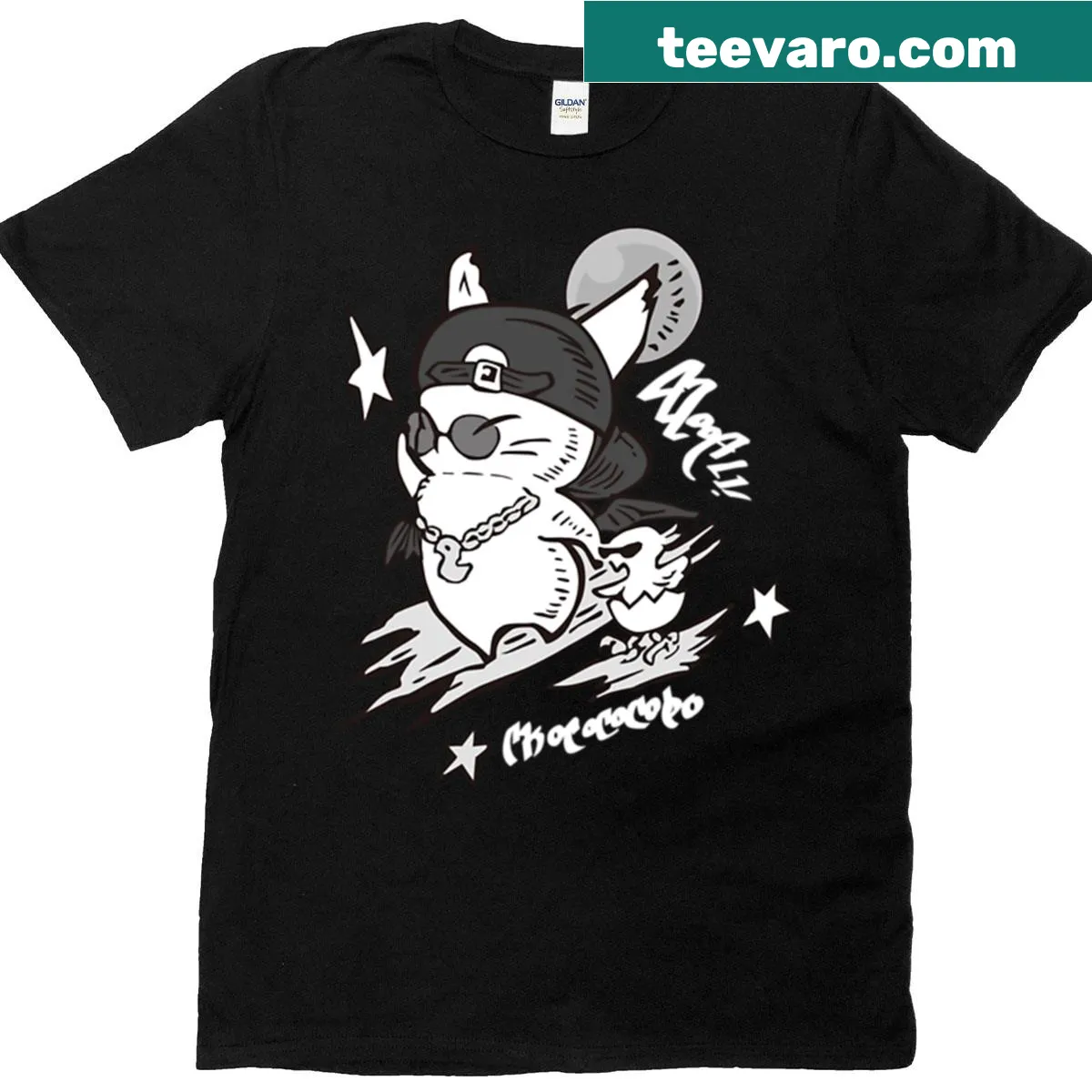 Final Fantasy XIV inspired Street Attire graphic T-shirt — on a men's t-shirt