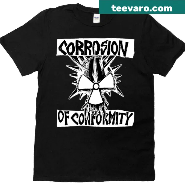 Minimalist style logo graphic on T-shirt