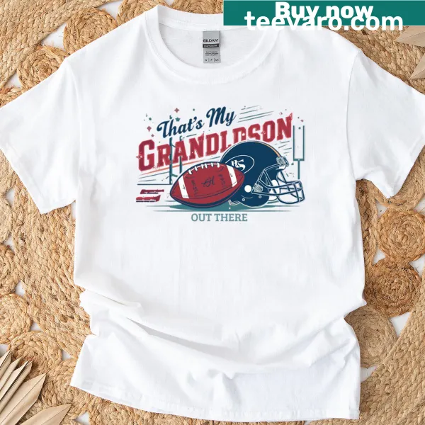T-shirt with proud saying about grandson, perfect for grandpas