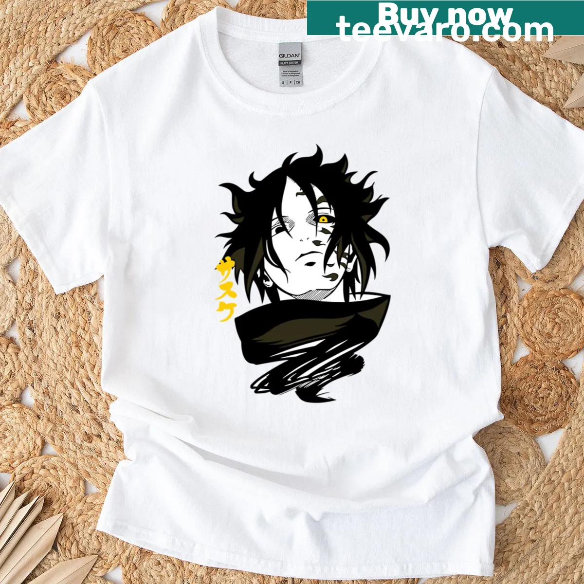 Illustrated T-shirt proclaiming 'The Last Member Of The Clan' — on a men's t-shirt