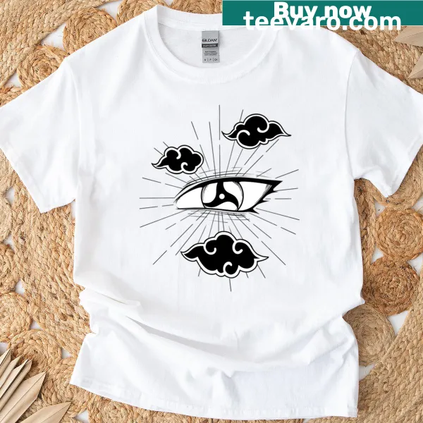 Bold graphic T-shirt featuring a stylized eye design