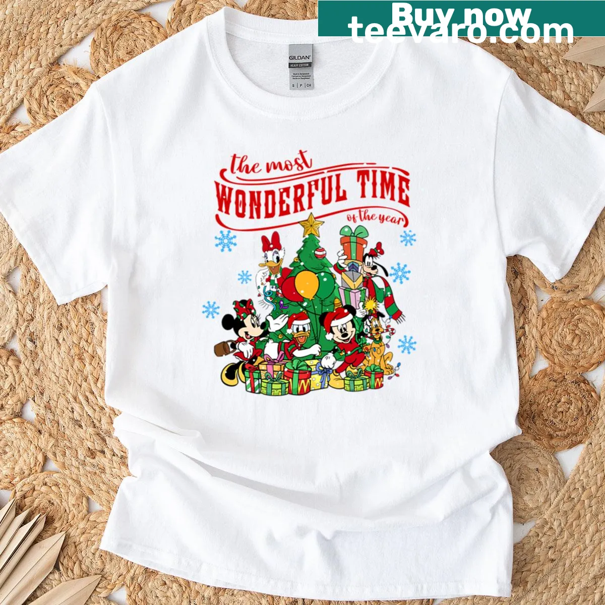 Merry Christmas graphic on a festive t-shirt — on a men's t-shirt