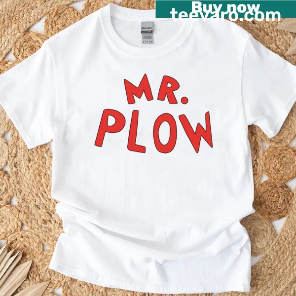 T-shirt featuring Mr. Plow from The Simpsons in a nostalgic illustration.