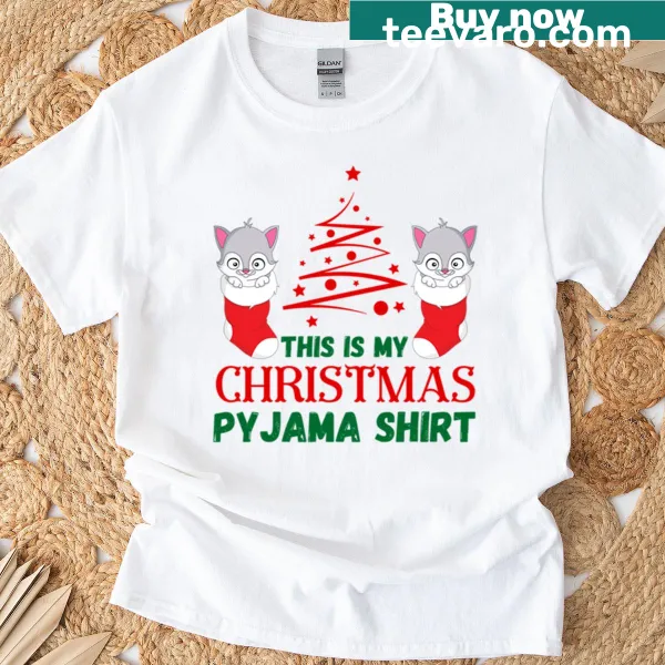 Typography design stating 'This Is My Christmas Pyjama.'