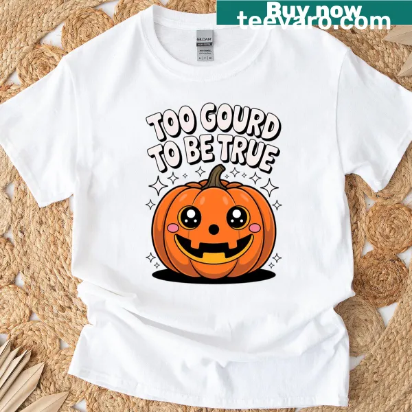 Cute pumpkin pun graphic on a Halloween t-shirt