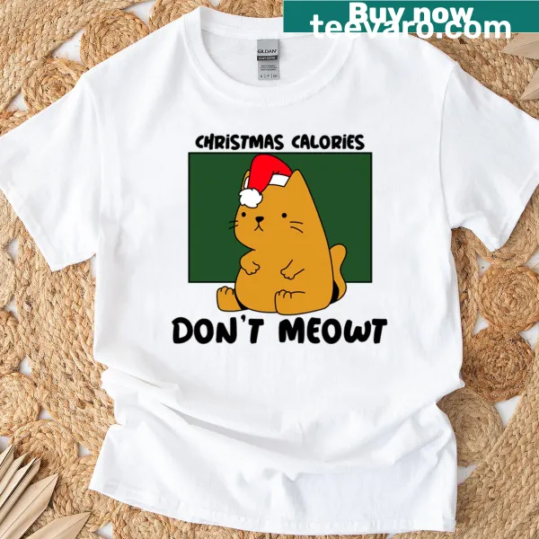 Funny Christmas cat pun shirt with playful graphics