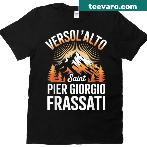 Illustrated T-shirt celebrating Saint Pier Giorgio Frassati