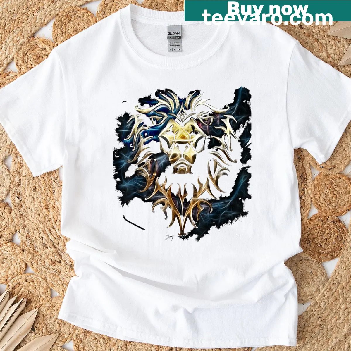 Warcraft logo T-shirt featuring the Alliance design for gamers — on a men's t-shirt