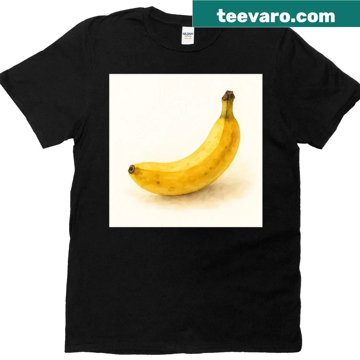 Playful banana illustration graphic on a fun t-shirt — on a men's t-shirt