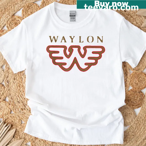Waylon Jennings Flying W logo t-shirt
