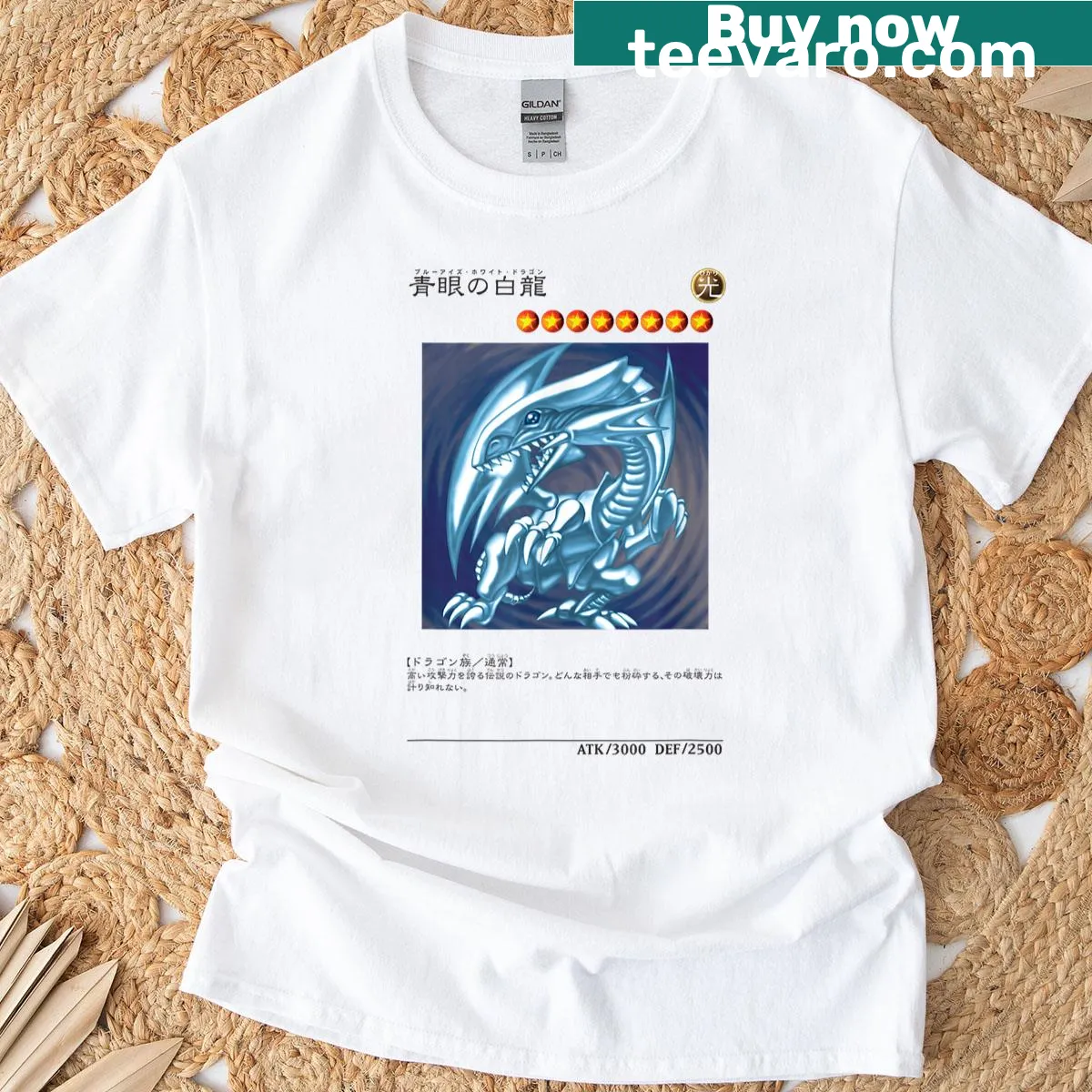 Bold t-shirt featuring a detailed white dragon logo — on a men's t-shirt