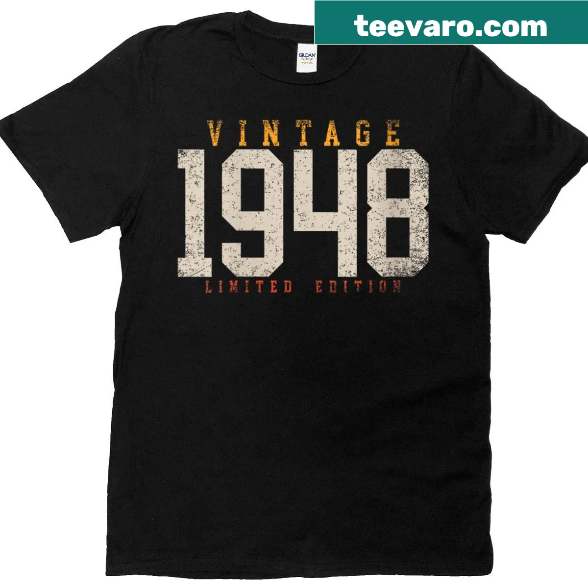 Vintage 78th birthday shirt for women born in 1948 — on a men's t-shirt