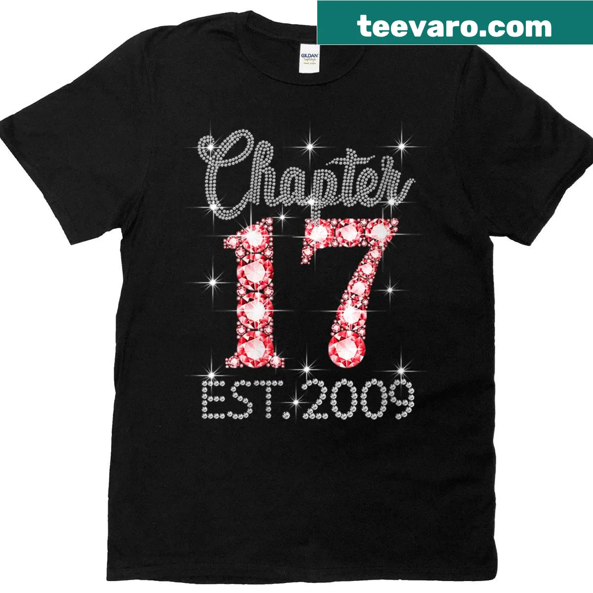 Happy 17th birthday design on Women's Chapter 17 t-shirt — on a men's t-shirt
