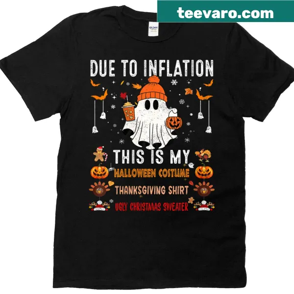 Funny Halloween t-shirt with pumpkin and inflation joke