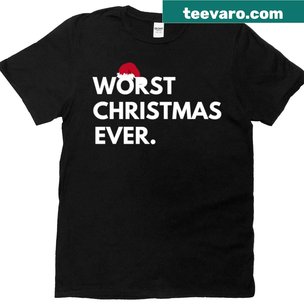 Sarcastic Christmas T-shirt with bold typography design — on a men's t-shirt