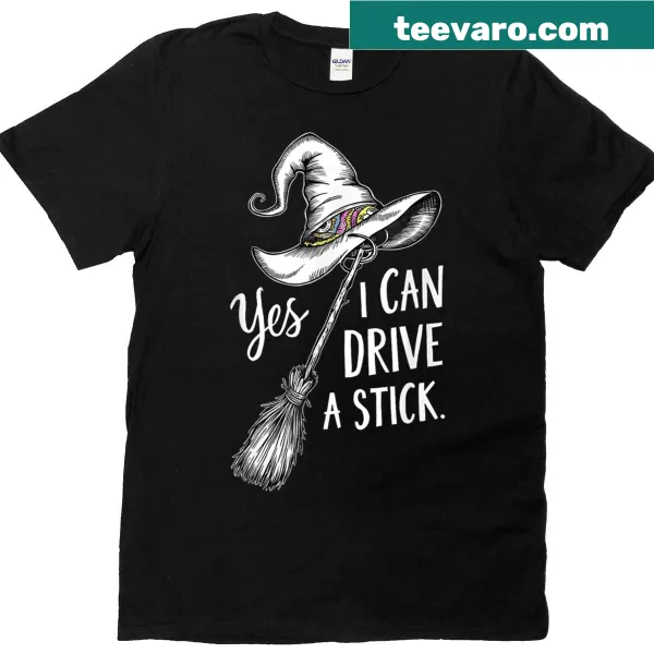Funny Halloween T-shirt with witch hat graphic