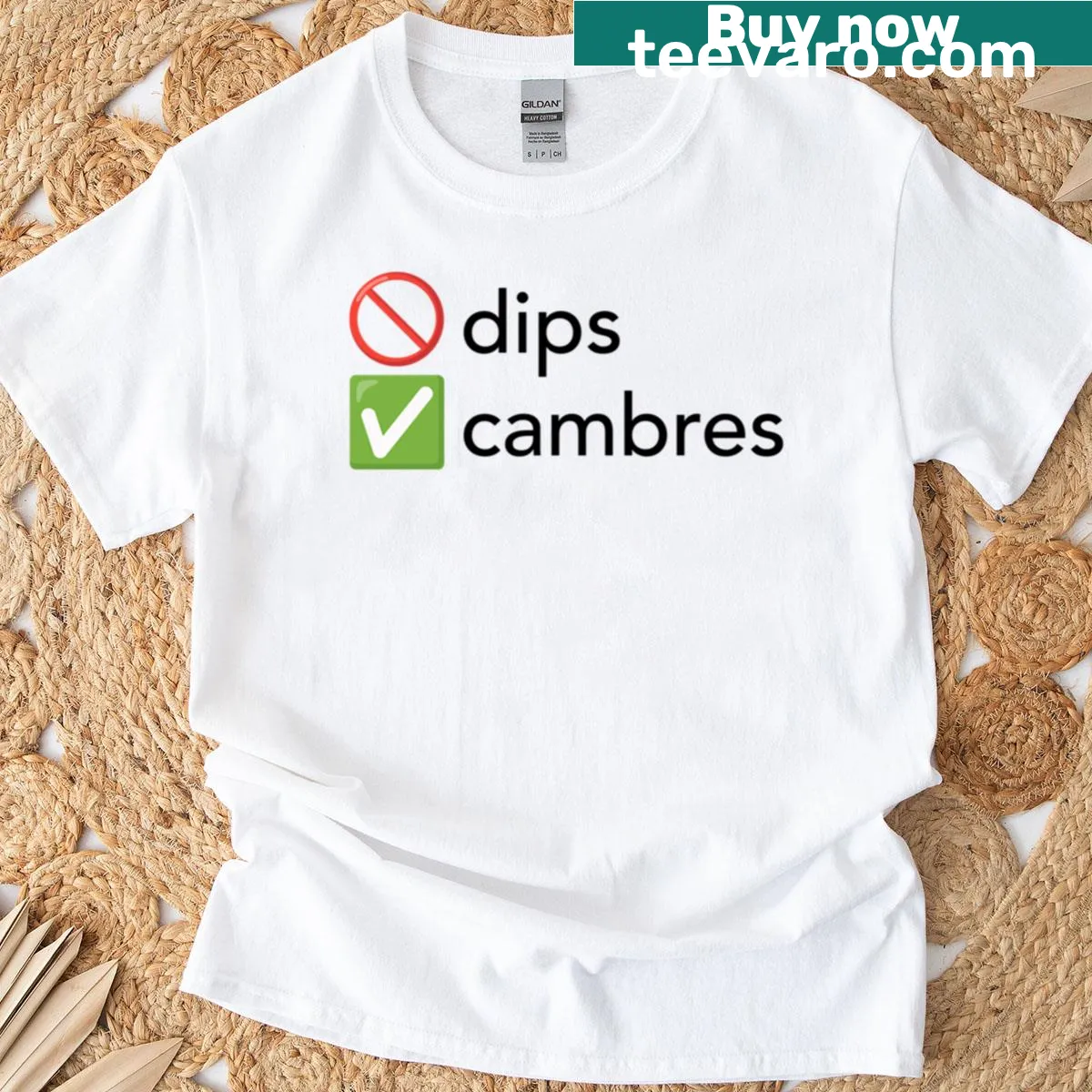 Humorous typography about bachata dancing on a shirt — on a men's t-shirt