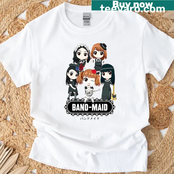 Stylish Band Maid T-shirt with band logo