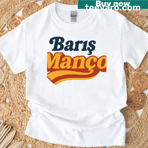 Retro music logo T-shirt featuring Bar Mano design