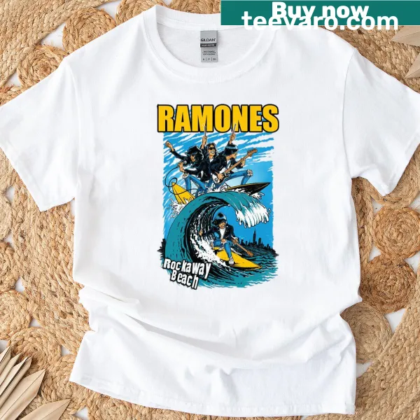 Beach album music band graphic t-shirt