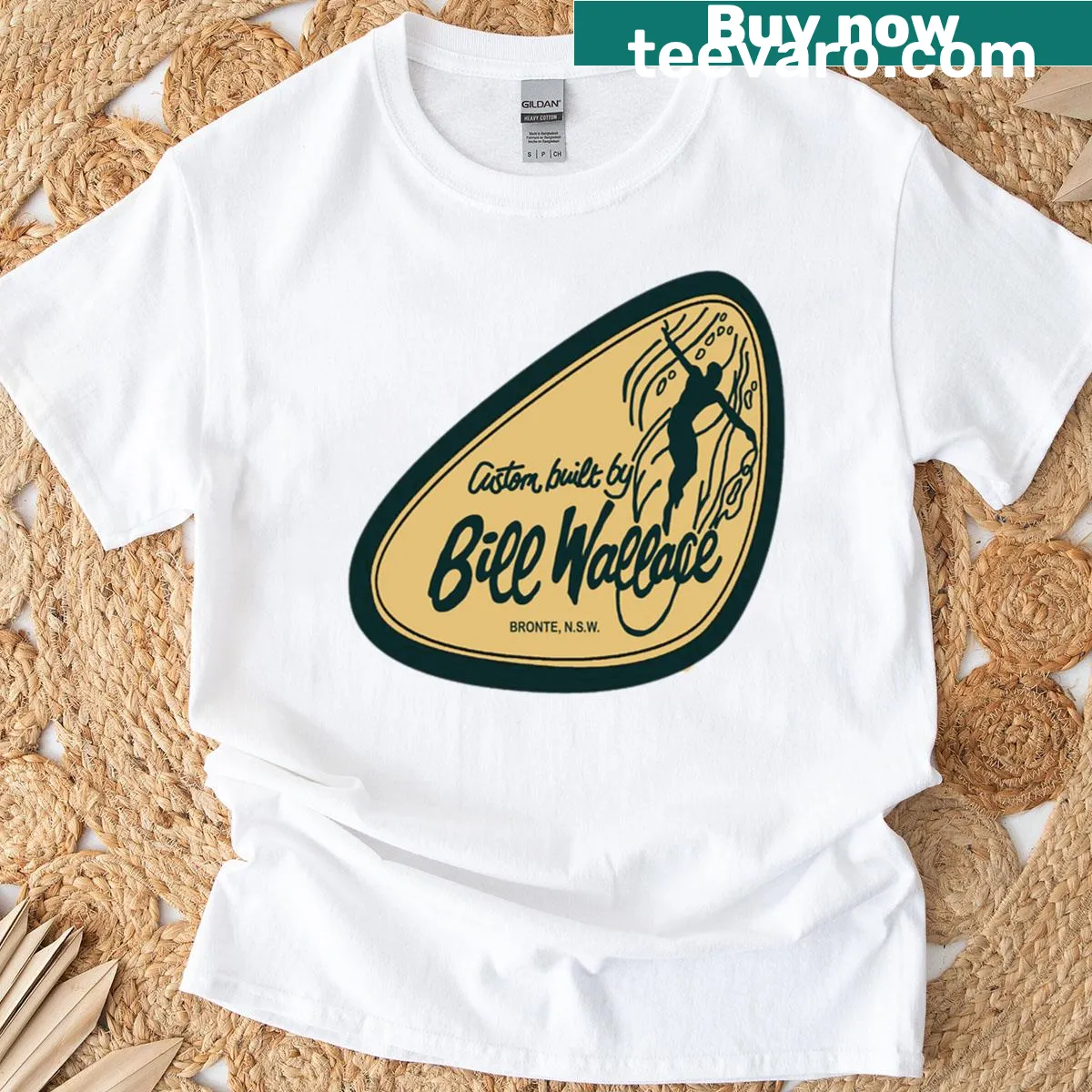 Vintage surfboards design on an oversized T-shirt — on a men's t-shirt