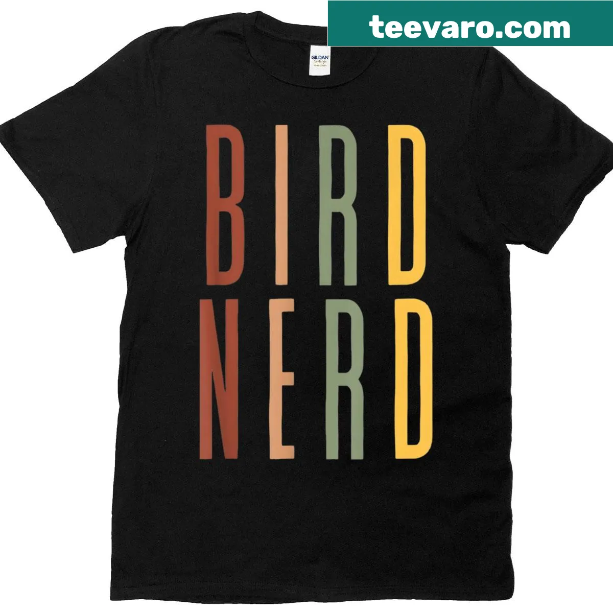 Funny T-shirt for bird lovers featuring playful text — on a men's t-shirt