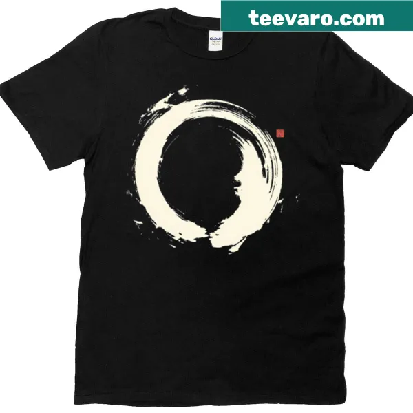 Japanese Zen Circle T-shirt with minimalist design