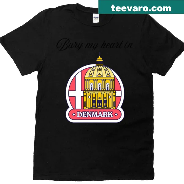Text-based design saying 'Bury My Heart In Denmark'