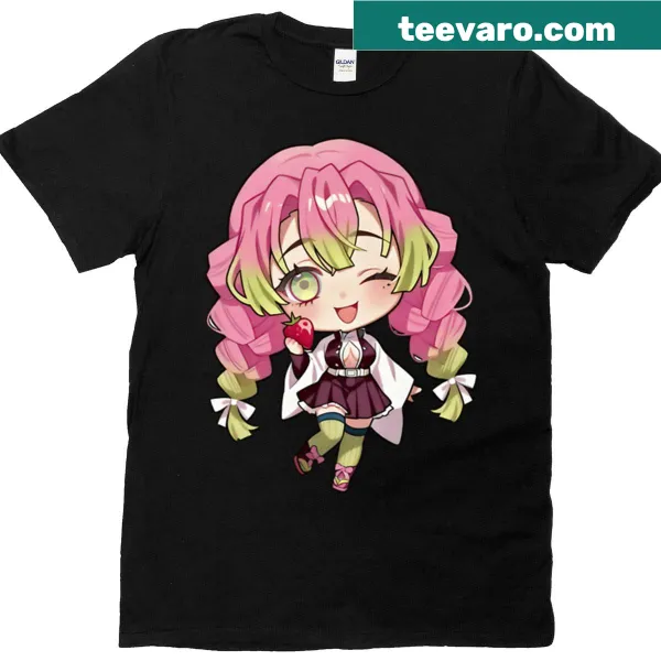 Cute Chibi Mitsuri Kanroji graphic on a T-shirt