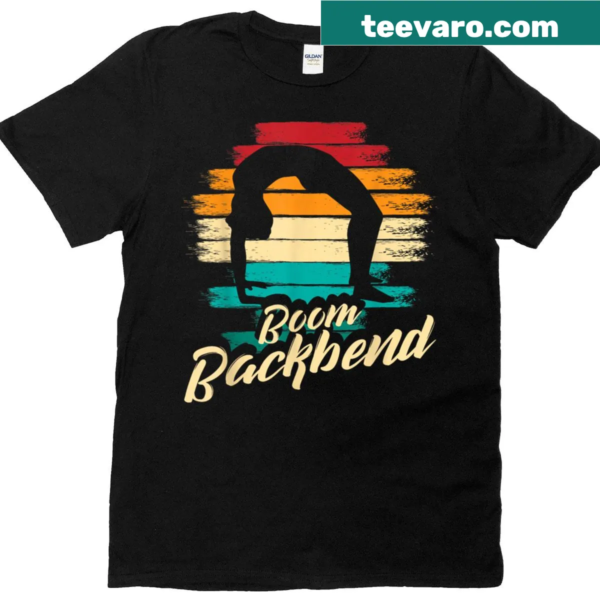 Contortionist-themed t-shirt with inspiring typography — on a men's t-shirt