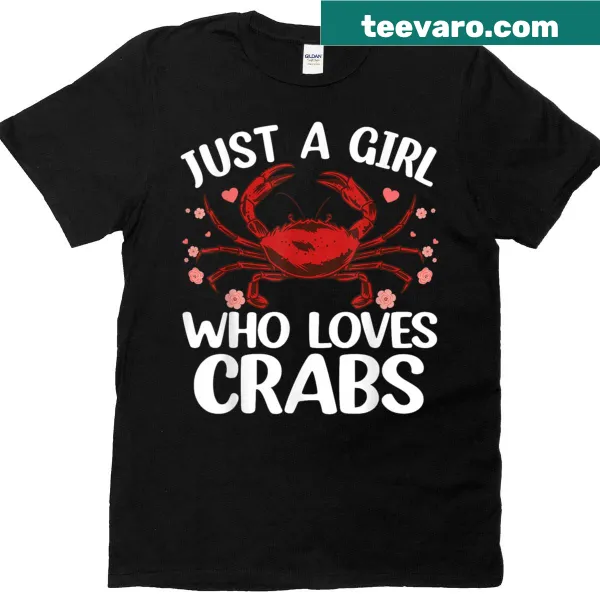 Playful crab illustration T-shirt for seafood lovers