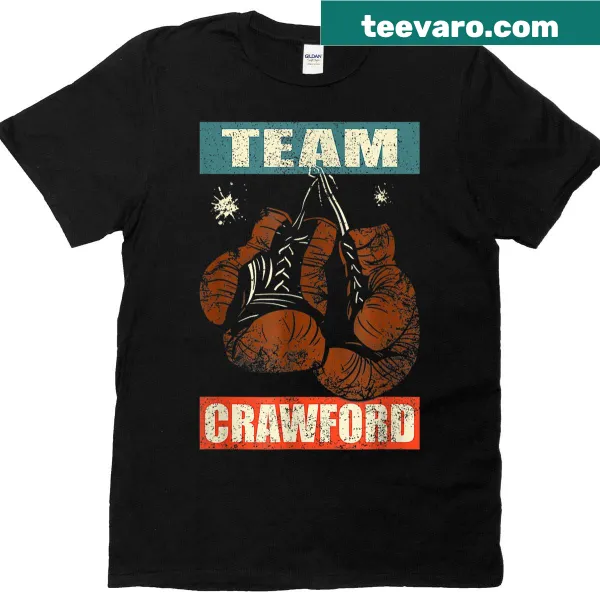 Retro-style Crawford family name boxing design