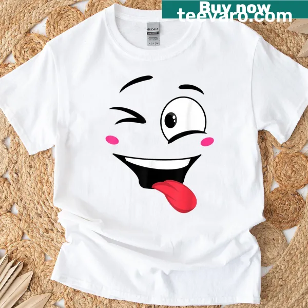 Cartoon creepy carrots with funny faces on a T-shirt