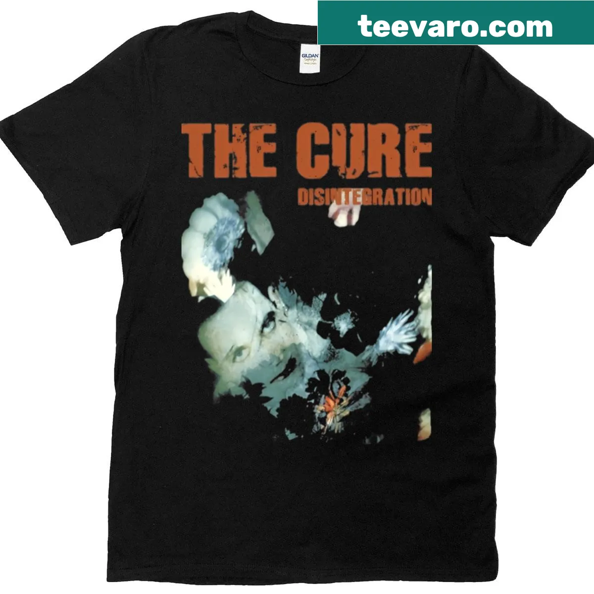 Tribute to The Cure's Disintegration album with evocative design — on a men's t-shirt