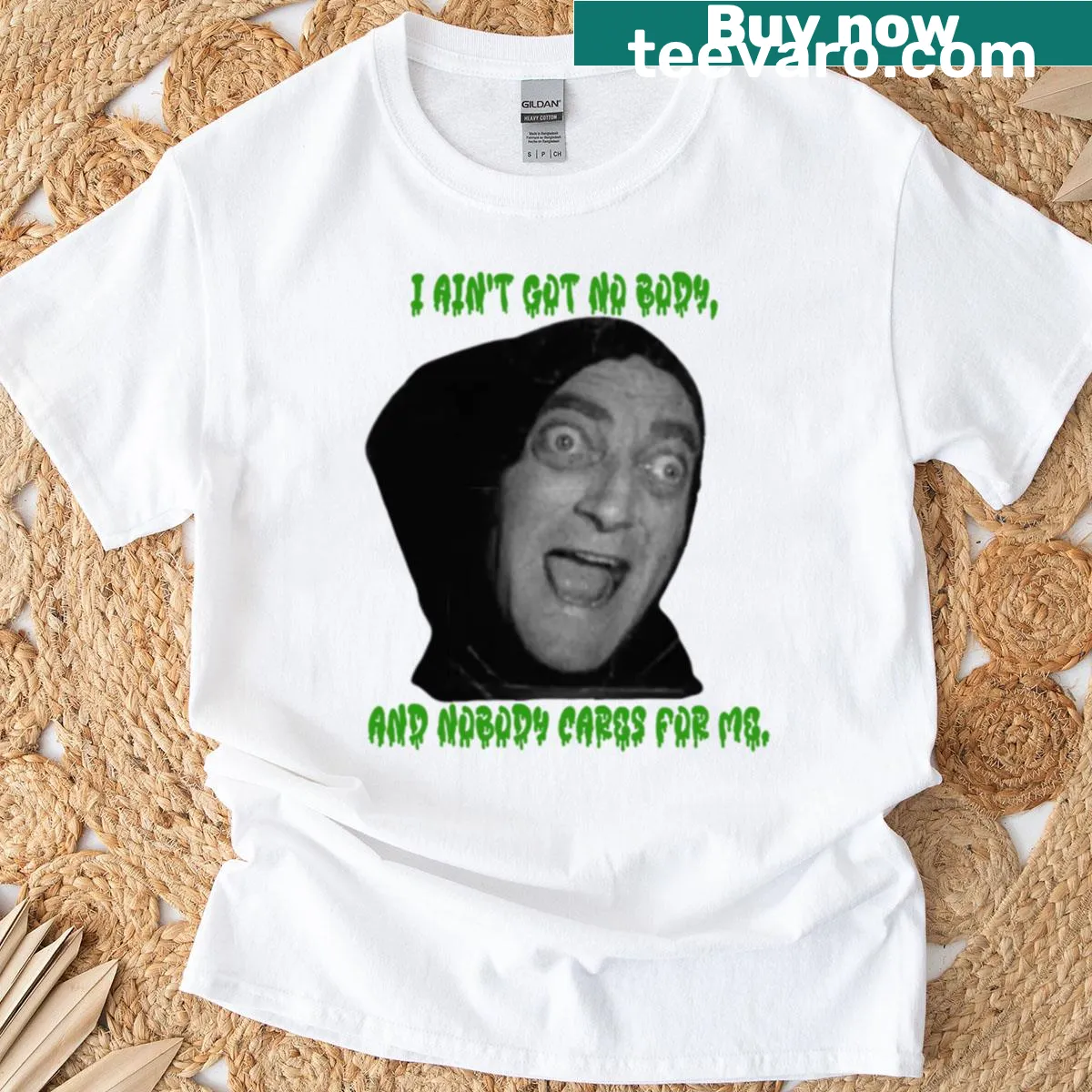 Graphic T-shirt featuring Eyegor from Young Frankenstein — on a men's t-shirt