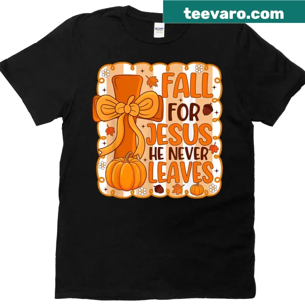 Inspirational t-shirt with a faith-based autumn theme for women